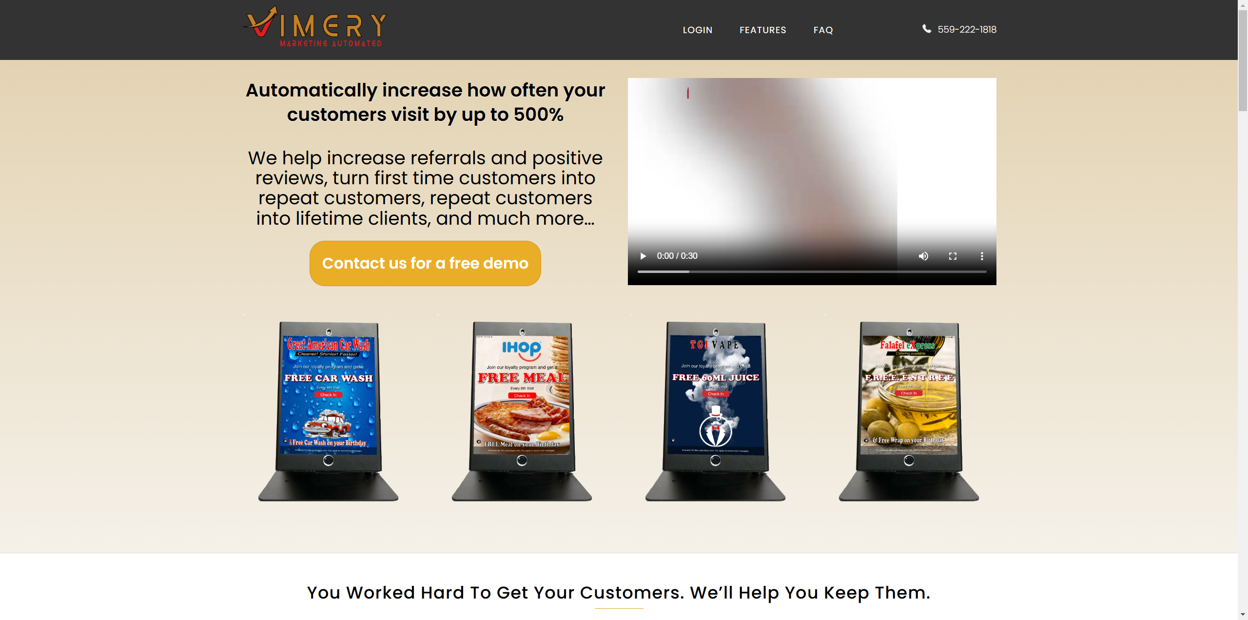 SaaS Analytics Platform Screenshot